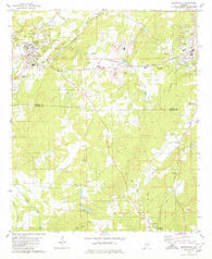 Montevallo Alabama Historical topographic map, 1:24000 scale, 7.5 X 7.5 Minute, Year 1980