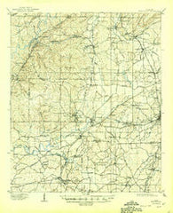 Montevallo Alabama Historical topographic map, 1:62500 scale, 15 X 15 Minute, Year 1910