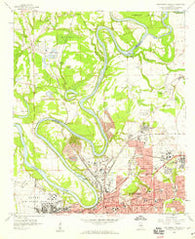 Montgomery North Alabama Historical topographic map, 1:24000 scale, 7.5 X 7.5 Minute, Year 1958