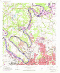 Montgomery North Alabama Historical topographic map, 1:24000 scale, 7.5 X 7.5 Minute, Year 1958