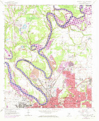 Montgomery North Alabama Historical topographic map, 1:24000 scale, 7.5 X 7.5 Minute, Year 1958