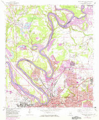 Montgomery North Alabama Historical topographic map, 1:24000 scale, 7.5 X 7.5 Minute, Year 1958