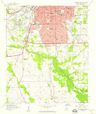 Montgomery South Alabama Historical topographic map, 1:24000 scale, 7.5 X 7.5 Minute, Year 1958