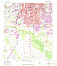 Montgomery South Alabama Historical topographic map, 1:24000 scale, 7.5 X 7.5 Minute, Year 1958