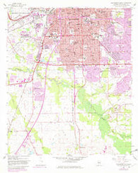 Montgomery South Alabama Historical topographic map, 1:24000 scale, 7.5 X 7.5 Minute, Year 1958
