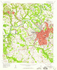 Montgomery Alabama Historical topographic map, 1:62500 scale, 15 X 15 Minute, Year 1958
