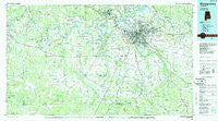 Montgomery Alabama Historical topographic map, 1:100000 scale, 30 X 60 Minute, Year 1986