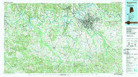 Montgomery Alabama Historical topographic map, 1:100000 scale, 30 X 60 Minute, Year 1986