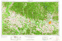Montgomery Alabama Historical topographic map, 1:250000 scale, 1 X 2 Degree, Year 1953