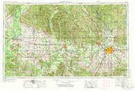 Montgomery Alabama Historical topographic map, 1:250000 scale, 1 X 2 Degree, Year 1953