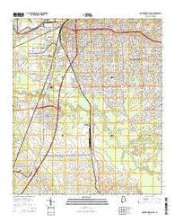 Montgomery South Alabama Current topographic map, 1:24000 scale, 7.5 X 7.5 Minute, Year 2014