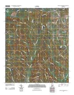 Moodys Crossroads Alabama Historical topographic map, 1:24000 scale, 7.5 X 7.5 Minute, Year 2011