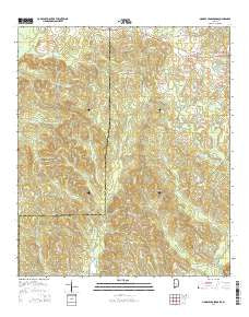 Moodys Crossroads Alabama Current topographic map, 1:24000 scale, 7.5 X 7.5 Minute, Year 2014