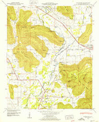 Moontown Alabama Historical topographic map, 1:24000 scale, 7.5 X 7.5 Minute, Year 1948