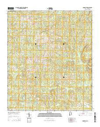 Moorefield Alabama Current topographic map, 1:24000 scale, 7.5 X 7.5 Minute, Year 2014