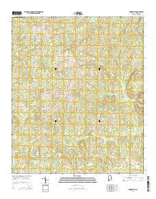 Moorefield Alabama Current topographic map, 1:24000 scale, 7.5 X 7.5 Minute, Year 2014