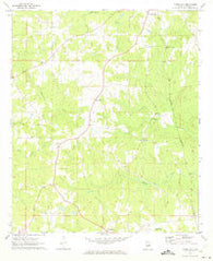 Moorefield Alabama Historical topographic map, 1:24000 scale, 7.5 X 7.5 Minute, Year 1971