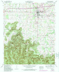 Moulton Alabama Historical topographic map, 1:24000 scale, 7.5 X 7.5 Minute, Year 1960