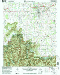 Moulton Alabama Historical topographic map, 1:24000 scale, 7.5 X 7.5 Minute, Year 2000