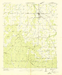 Moulton Alabama Historical topographic map, 1:24000 scale, 7.5 X 7.5 Minute, Year 1935