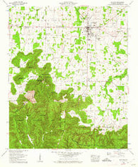 Moulton Alabama Historical topographic map, 1:24000 scale, 7.5 X 7.5 Minute, Year 1960