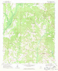Mount Andrew Alabama Historical topographic map, 1:24000 scale, 7.5 X 7.5 Minute, Year 1968