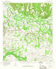 Mount Meigs Alabama Historical topographic map, 1:62500 scale, 15 X 15 Minute, Year 1958