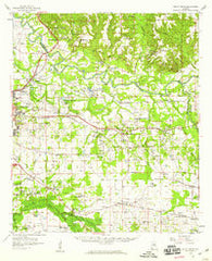 Mount Meigs Alabama Historical topographic map, 1:62500 scale, 15 X 15 Minute, Year 1958