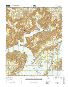 Mount Carmel Alabama Current topographic map, 1:24000 scale, 7.5 X 7.5 Minute, Year 2014