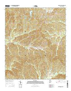 Mount Willing Alabama Current topographic map, 1:24000 scale, 7.5 X 7.5 Minute, Year 2014