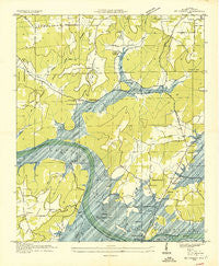 Mt Carmel Alabama Historical topographic map, 1:24000 scale, 7.5 X 7.5 Minute, Year 1936
