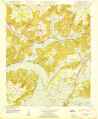 Mt Carmel Alabama Historical topographic map, 1:24000 scale, 7.5 X 7.5 Minute, Year 1950