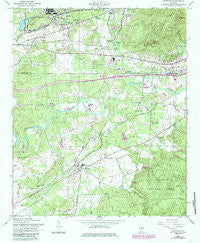 Munford Alabama Historical topographic map, 1:24000 scale, 7.5 X 7.5 Minute, Year 1956