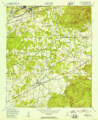 Munford Alabama Historical topographic map, 1:24000 scale, 7.5 X 7.5 Minute, Year 1947