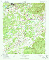 Munford Alabama Historical topographic map, 1:24000 scale, 7.5 X 7.5 Minute, Year 1956