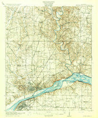 Muscle Shoals Alabama Historical topographic map, 1:62500 scale, 15 X 15 Minute, Year 1916