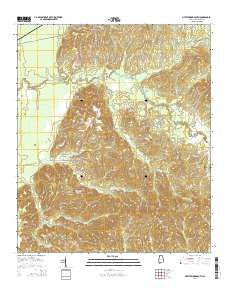 Myrtlewood South Alabama Current topographic map, 1:24000 scale, 7.5 X 7.5 Minute, Year 2014