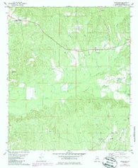 Nanafalia Alabama Historical topographic map, 1:24000 scale, 7.5 X 7.5 Minute, Year 1978
