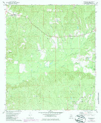Nanafalia Alabama Historical topographic map, 1:24000 scale, 7.5 X 7.5 Minute, Year 1978