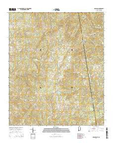 Napoleon Alabama Current topographic map, 1:24000 scale, 7.5 X 7.5 Minute, Year 2014
