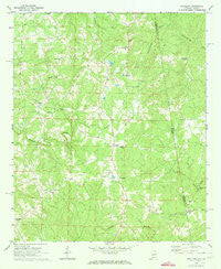 Napoleon Alabama Historical topographic map, 1:24000 scale, 7.5 X 7.5 Minute, Year 1969