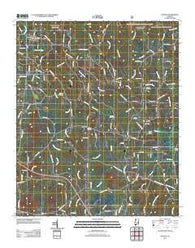 Nauvoo Alabama Historical topographic map, 1:24000 scale, 7.5 X 7.5 Minute, Year 2011