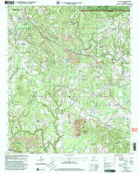 Nauvoo Alabama Historical topographic map, 1:24000 scale, 7.5 X 7.5 Minute, Year 2000