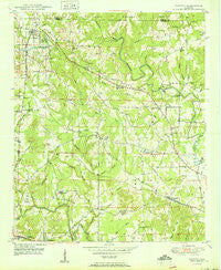 Nauvoo Alabama Historical topographic map, 1:24000 scale, 7.5 X 7.5 Minute, Year 1950