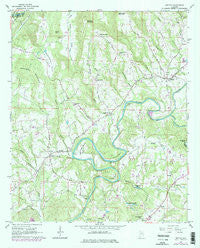 Nectar Alabama Historical topographic map, 1:24000 scale, 7.5 X 7.5 Minute, Year 1961