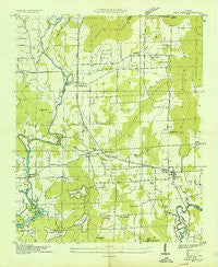 New Hope Alabama Historical topographic map, 1:24000 scale, 7.5 X 7.5 Minute, Year 1936