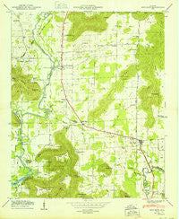 New Hope Alabama Historical topographic map, 1:24000 scale, 7.5 X 7.5 Minute, Year 1950
