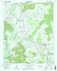 New Hope Alabama Historical topographic map, 1:24000 scale, 7.5 X 7.5 Minute, Year 1947