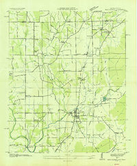 New Market Alabama Historical topographic map, 1:24000 scale, 7.5 X 7.5 Minute, Year 1936