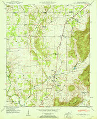 New Market Alabama Historical topographic map, 1:24000 scale, 7.5 X 7.5 Minute, Year 1951